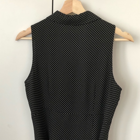 Long Black dress with white spots - Picture 2 of 5